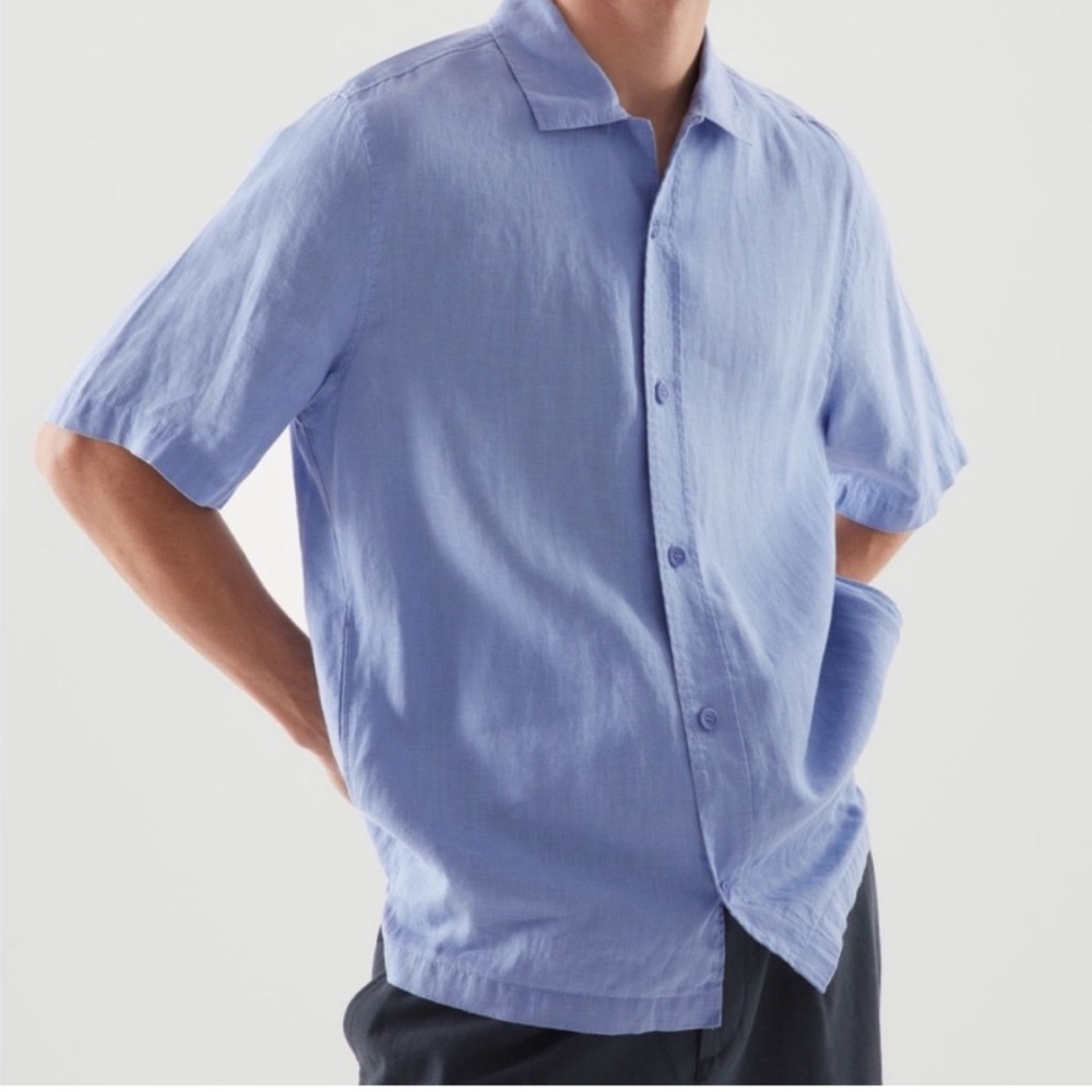COS MENS RELAXED FIT HEMP SHIRT